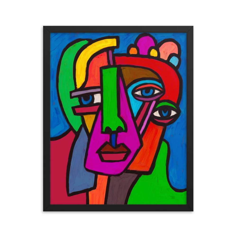 Abstract Ed Framed poster