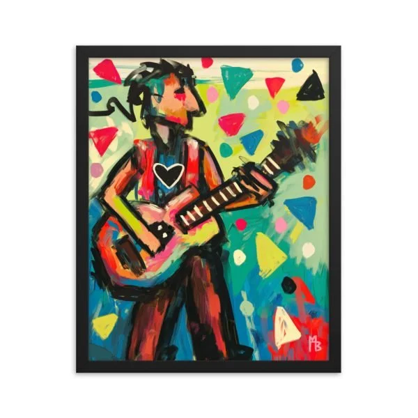 Busker Framed poster