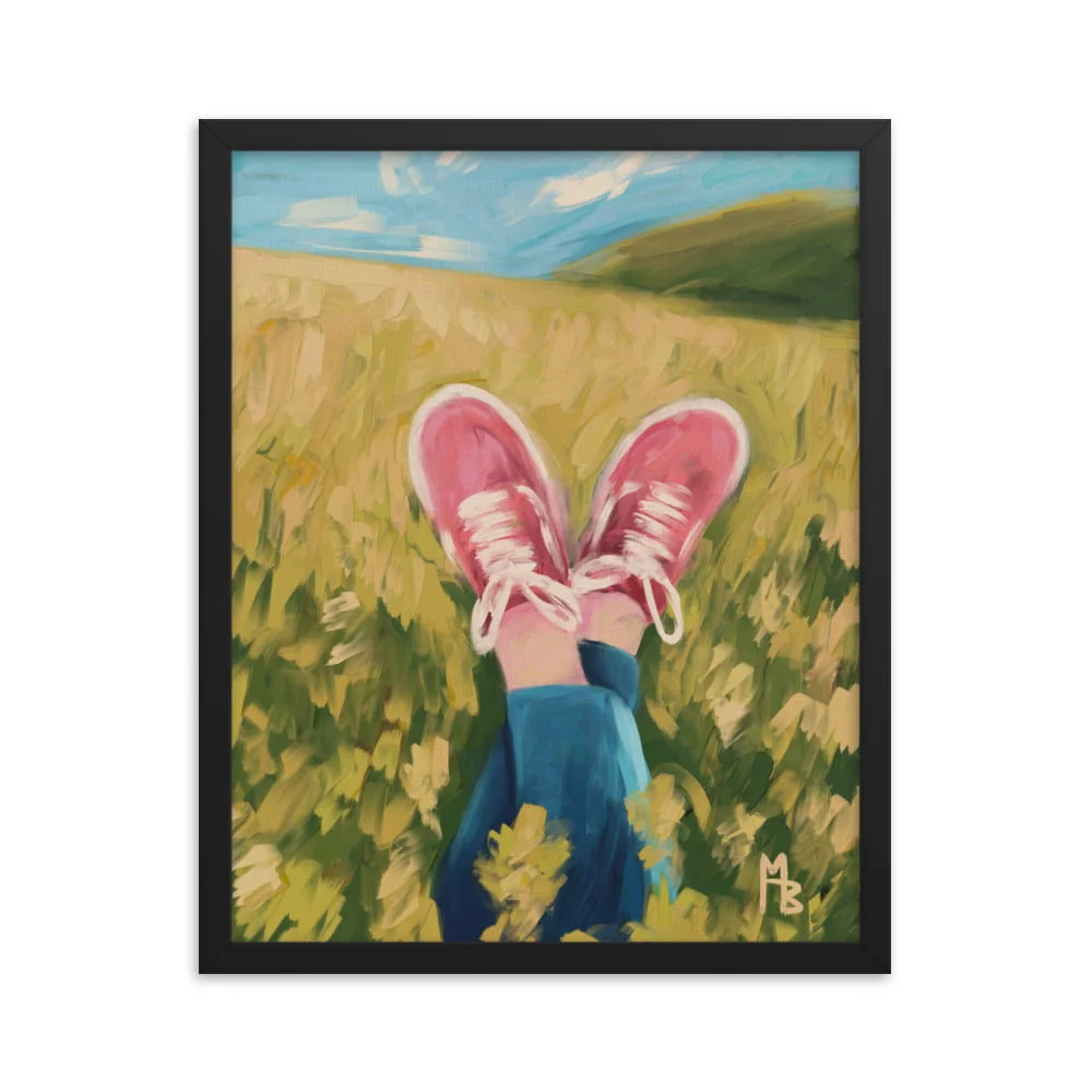 Chilling Field Framed poster
