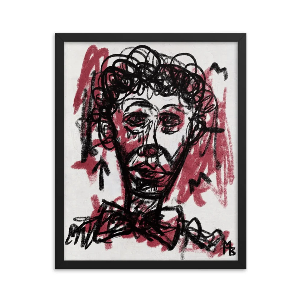 Clown Frown Framed poster