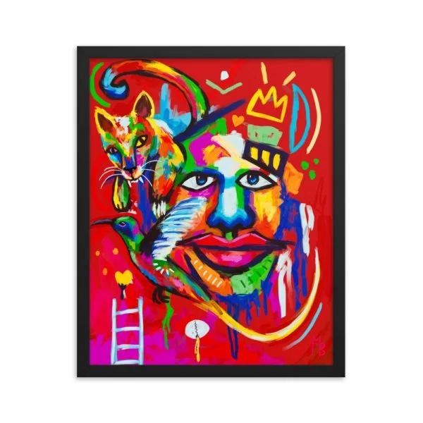 Colorful Shenanigans Framed poster