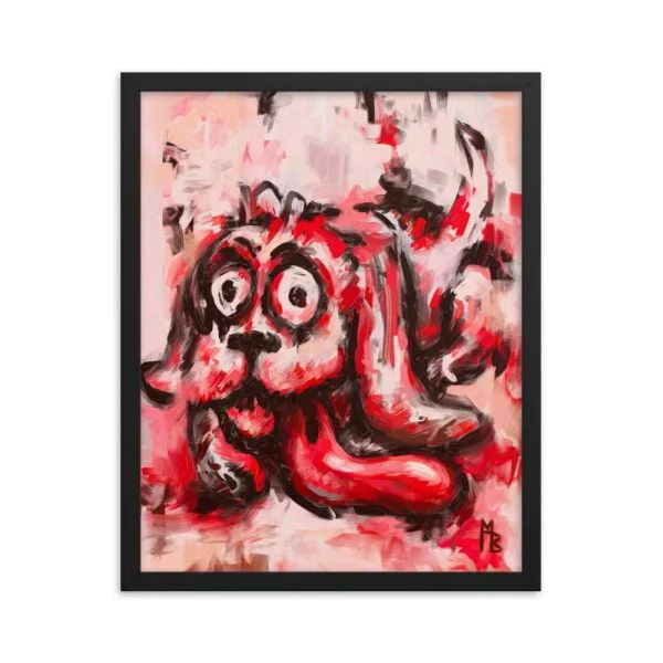 Dawgie Framed poster