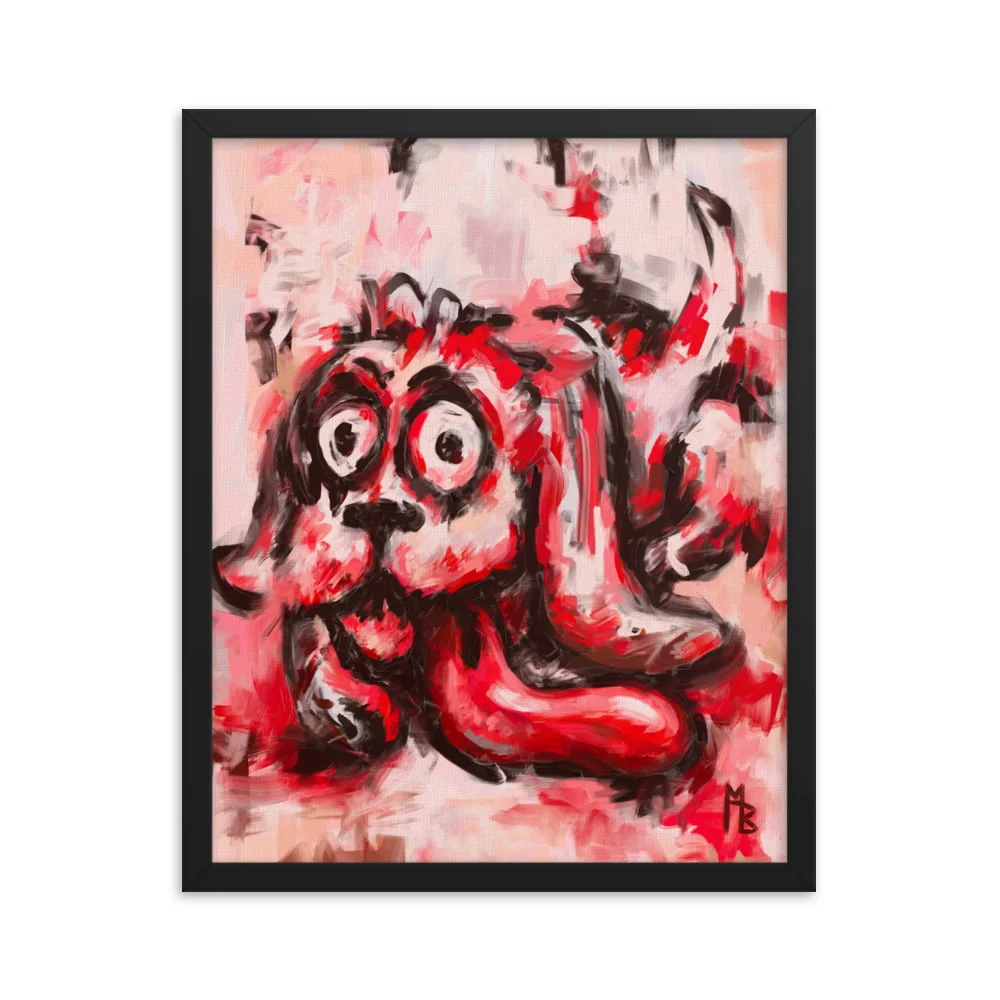 Dawgie Framed poster