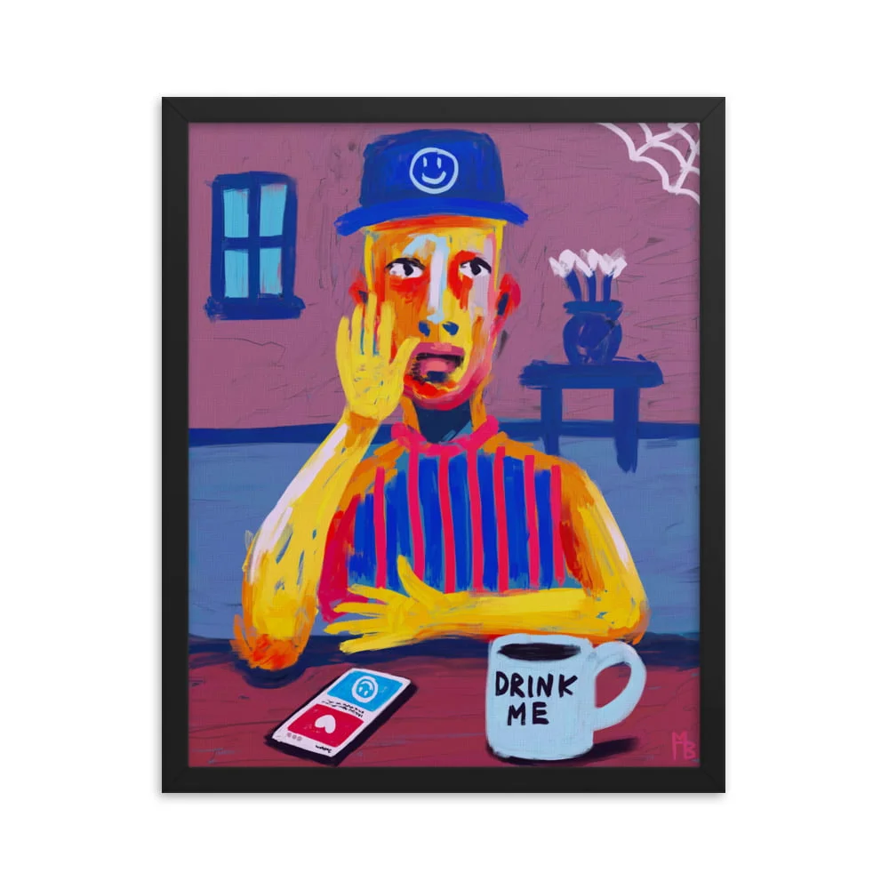Drink Me Framed poster