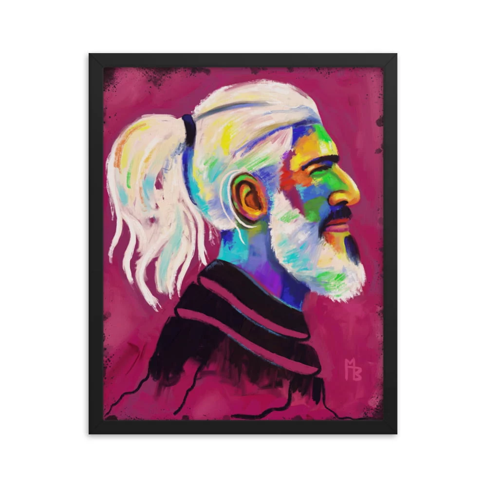 Dude Framed poster
