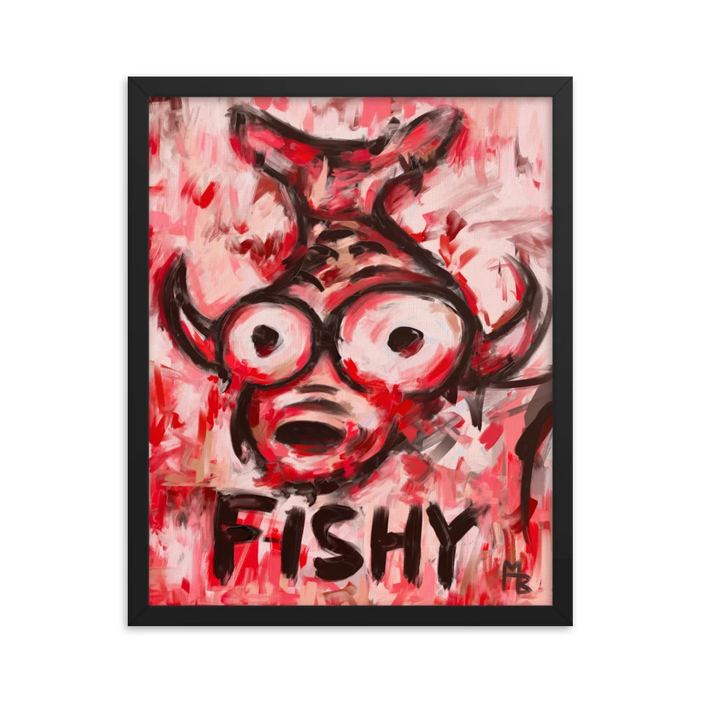 Fishy Framed poster