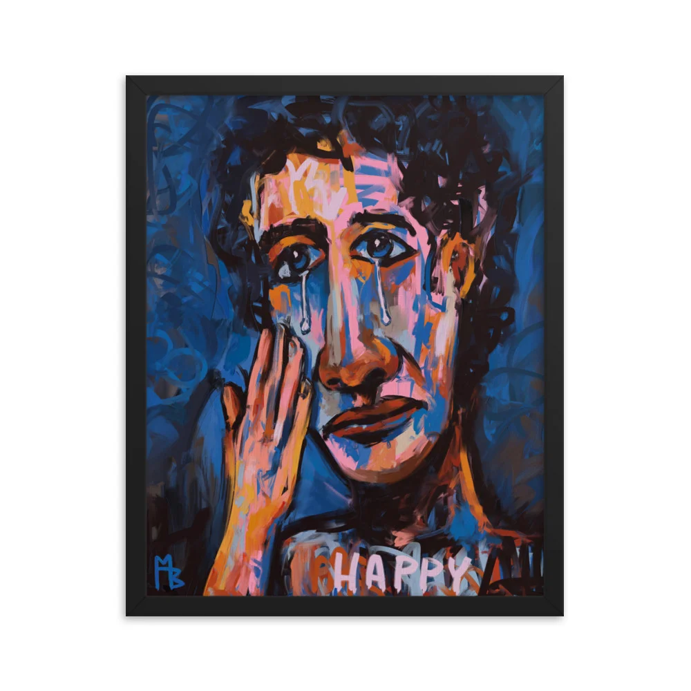 Happy Sad Framed poster