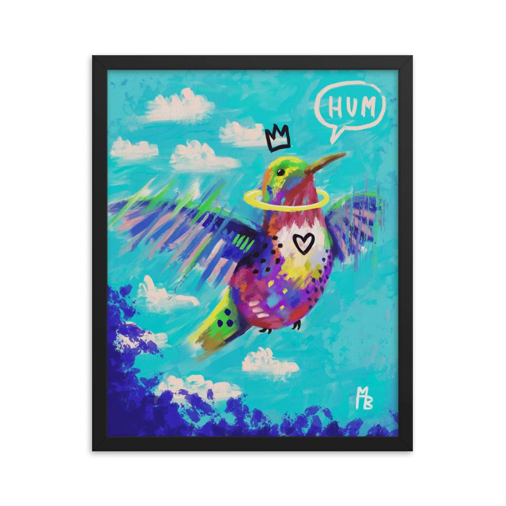Hum Framed poster