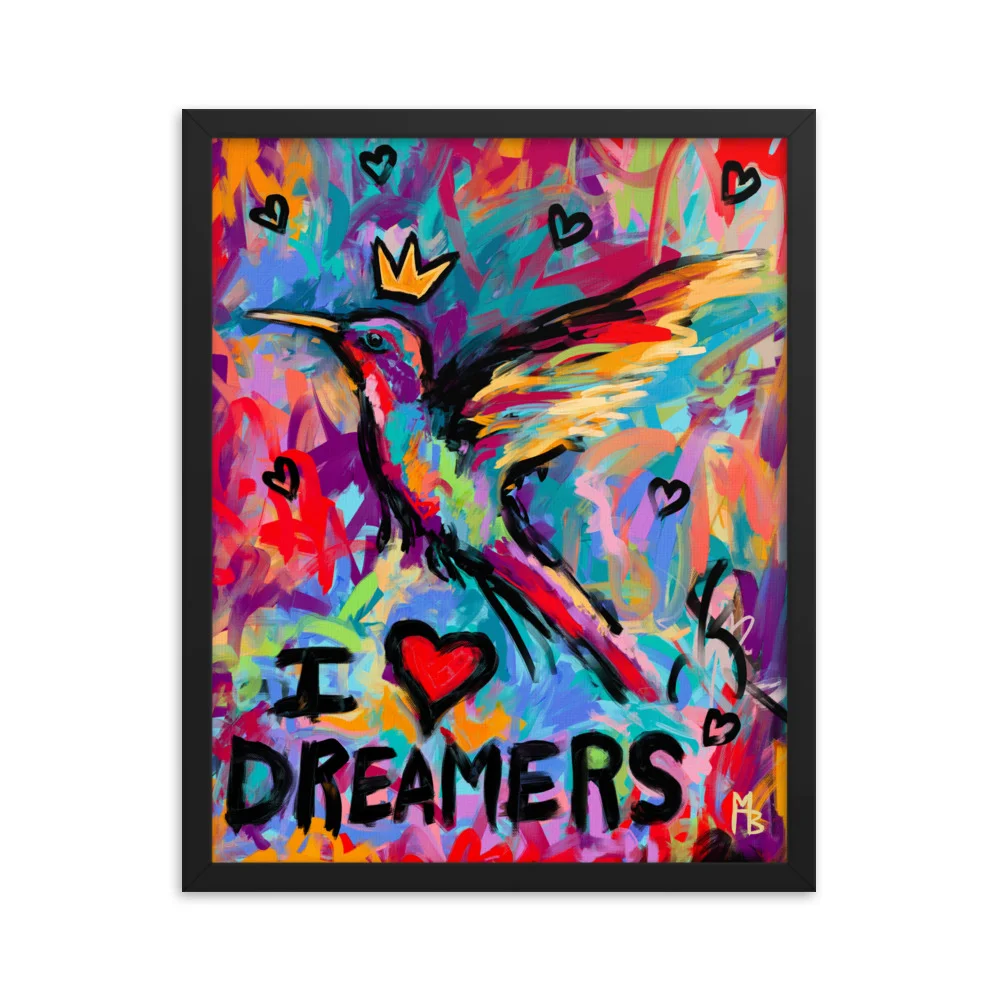I Heart Dreamers Framed poster