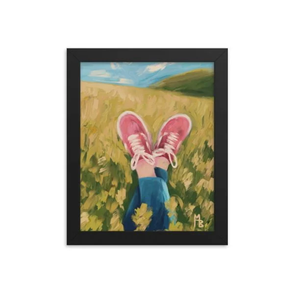 Chilling Field Framed poster