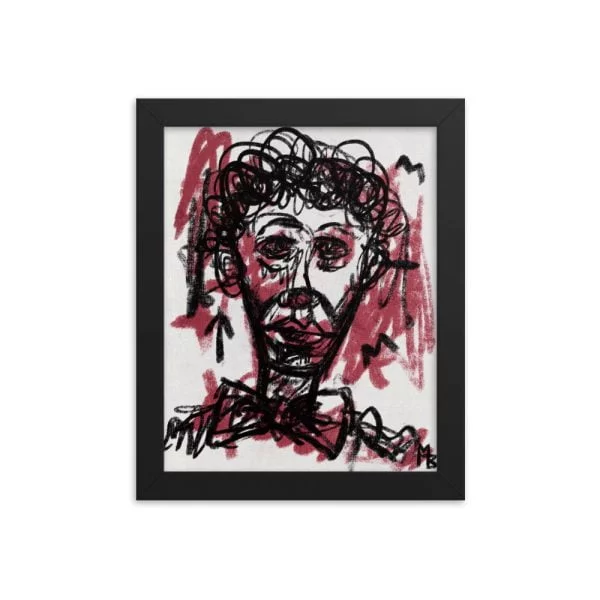 Clown Frown Framed poster