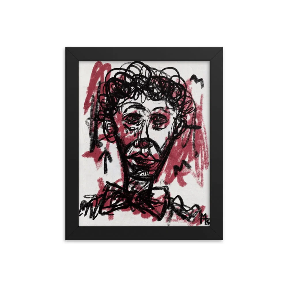 Clown Frown Framed poster - Image 2