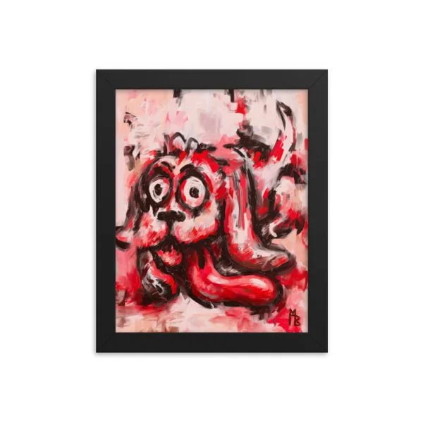 Dawgie Framed poster
