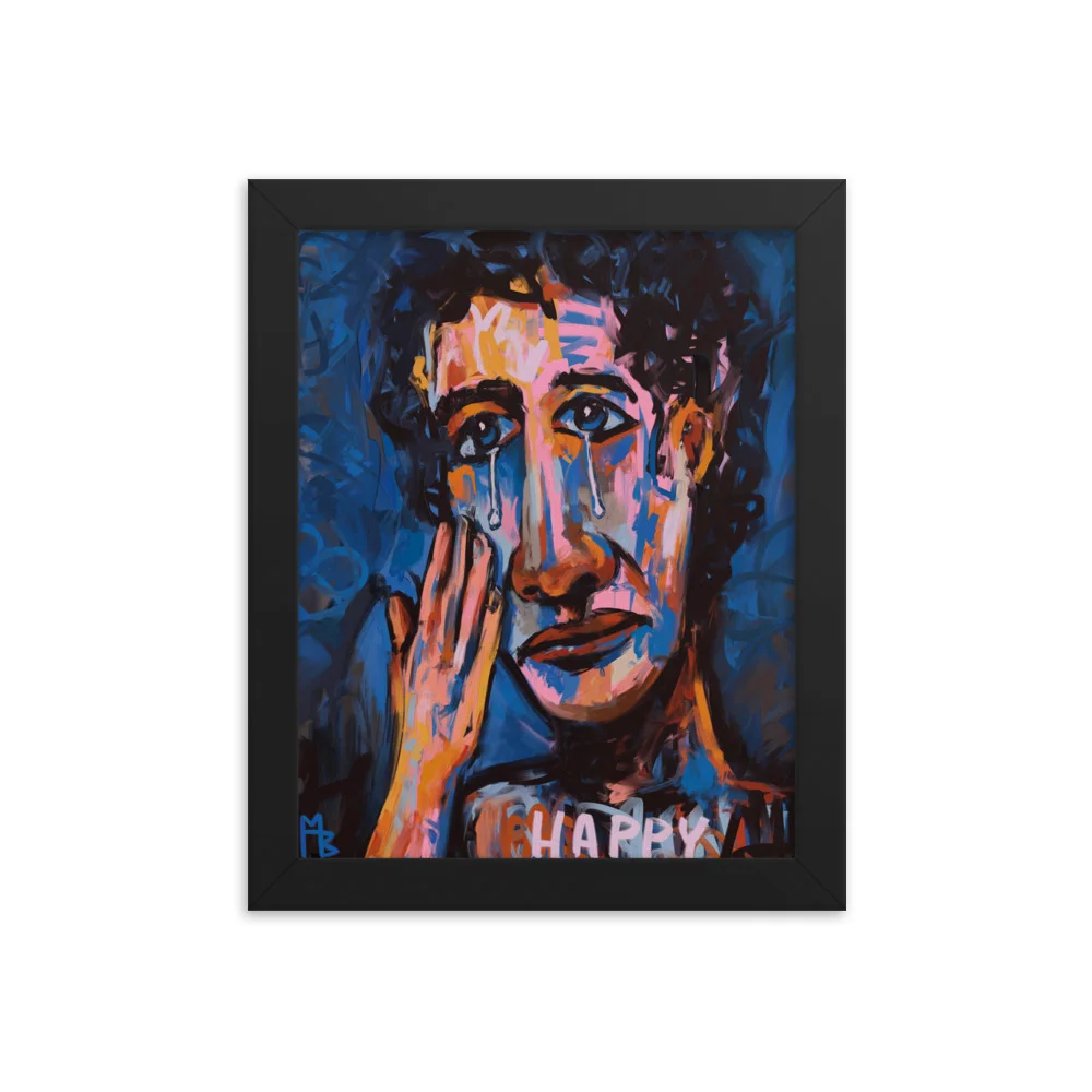 Happy Sad Framed poster - Image 2