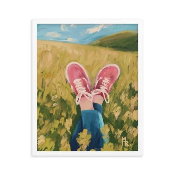 Chilling Field Framed poster