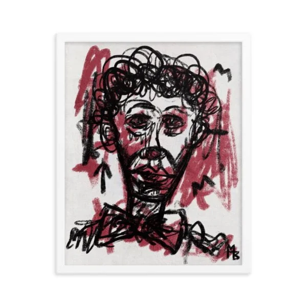Clown Frown Framed poster