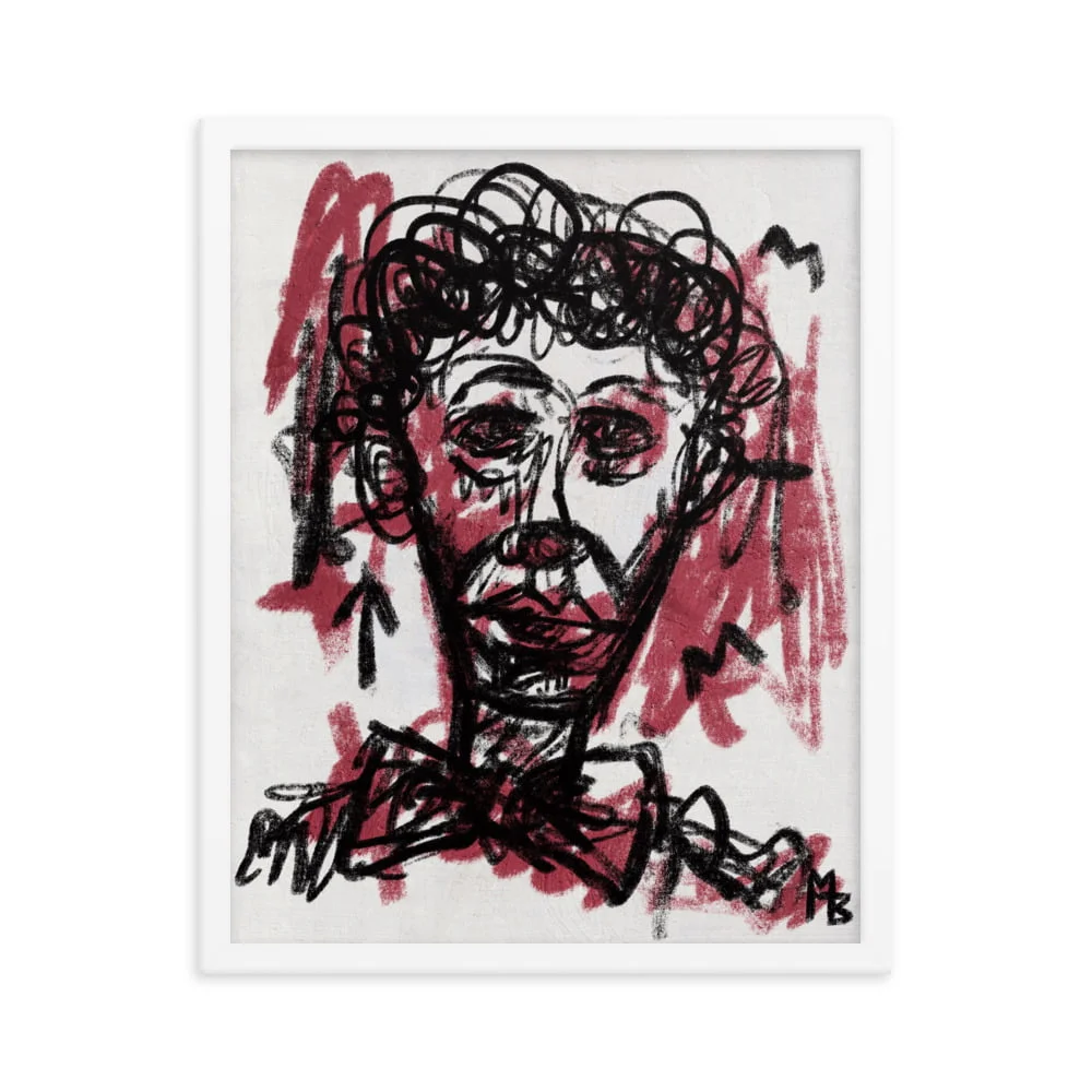 Clown Frown Framed poster - Image 4