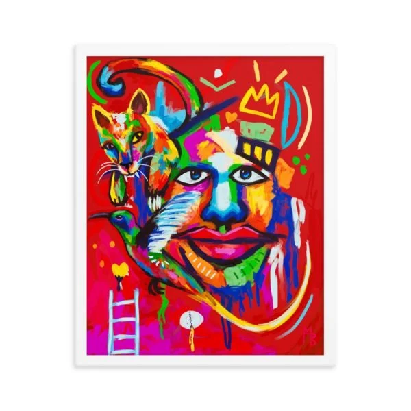 Colorful Shenanigans Framed poster