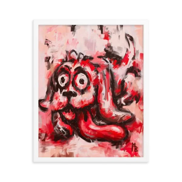 Dawgie Framed poster