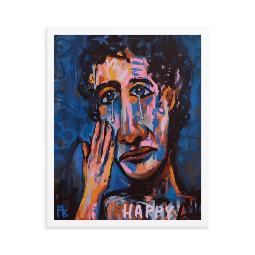 Happy Sad Framed poster - Image 4