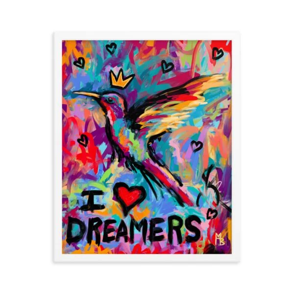 I Heart Dreamers Framed poster