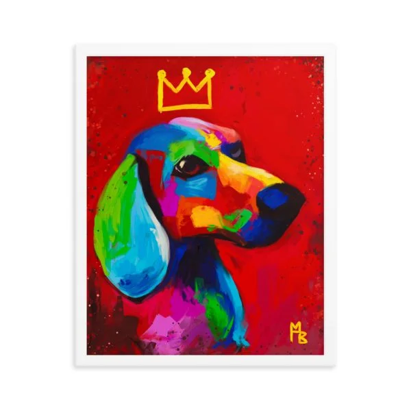 King Dog Framed poster