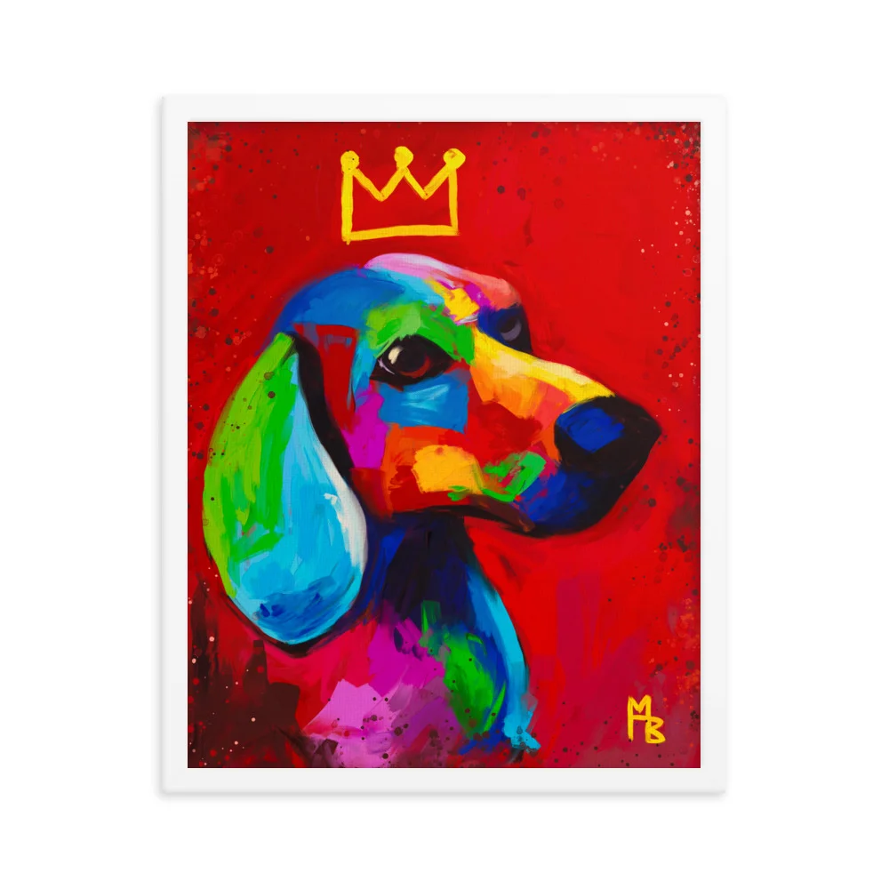 King Dog Framed poster - Image 4