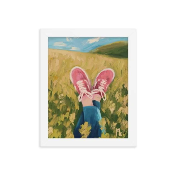 Chilling Field Framed poster