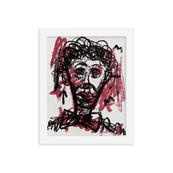 Clown Frown Framed poster