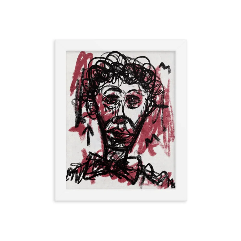 Clown Frown Framed poster - Image 3