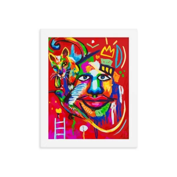 Colorful Shenanigans Framed poster