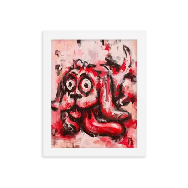 Dawgie Framed poster