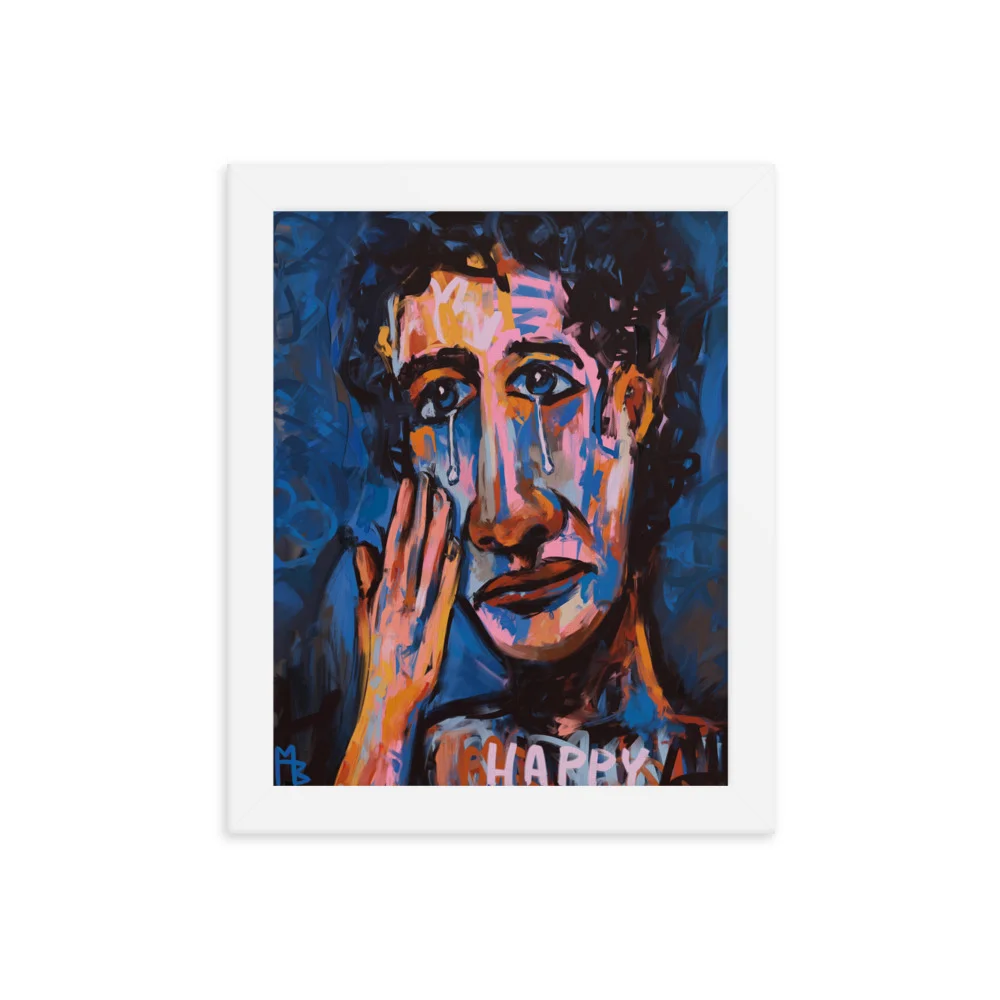 Happy Sad Framed poster - Image 3
