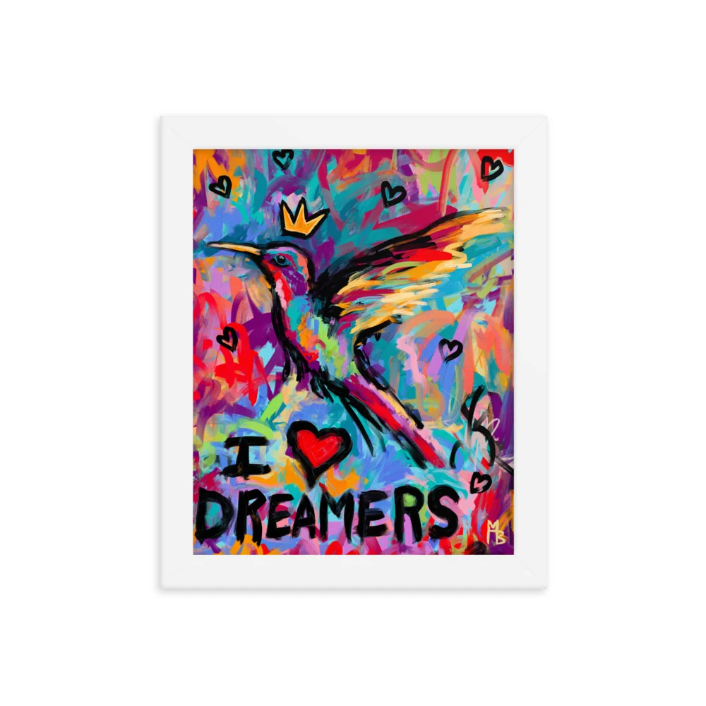 I Heart Dreamers Framed poster - Image 3