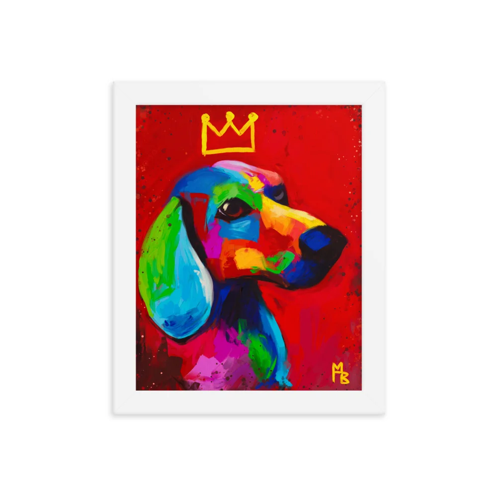 King Dog Framed poster - Image 3