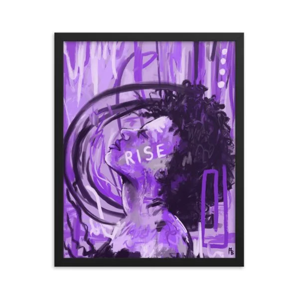 Rise Framed poster