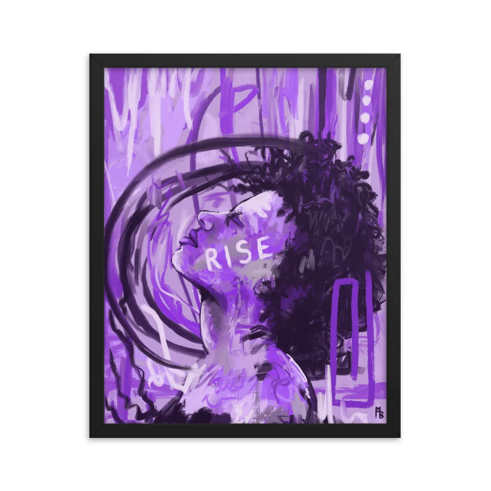 Rise Framed poster