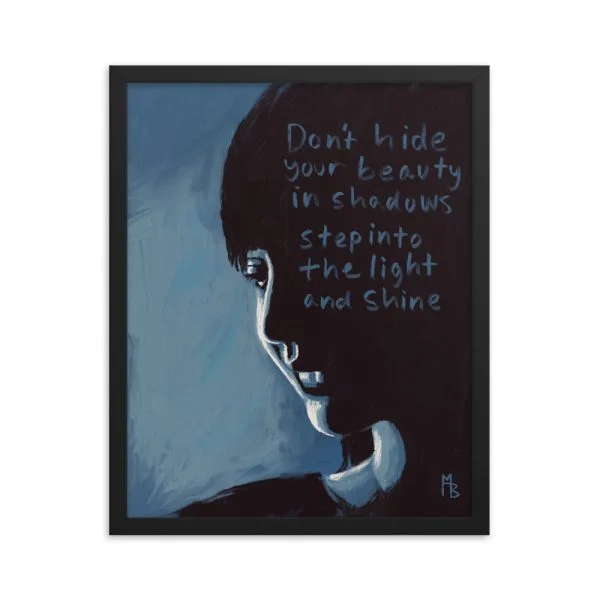 Shadows Into The Light Framed poster