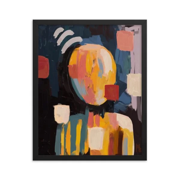 Square Dunce Framed poster