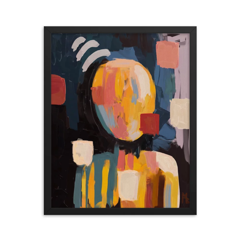 Square Dunce Framed poster