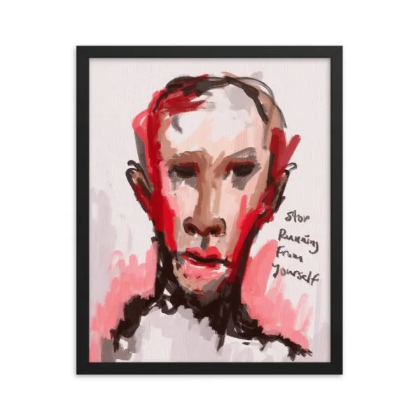 Stop Running Framed poster