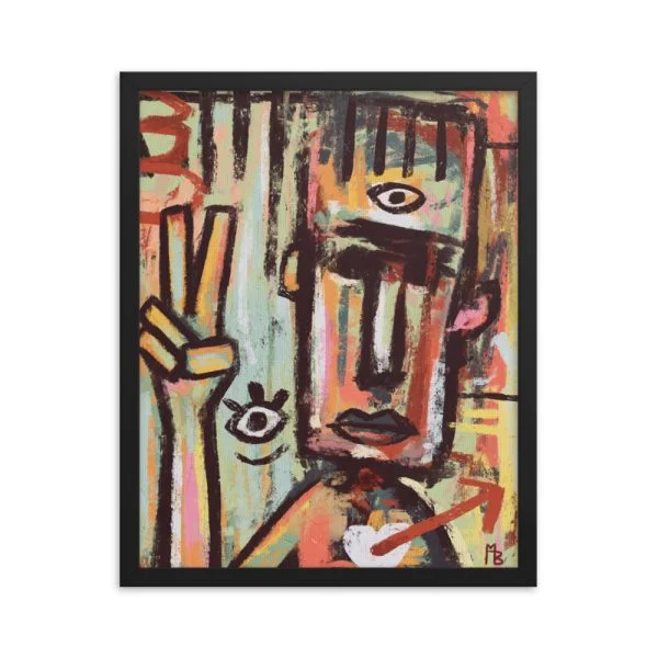 Stranger Danger Framed poster