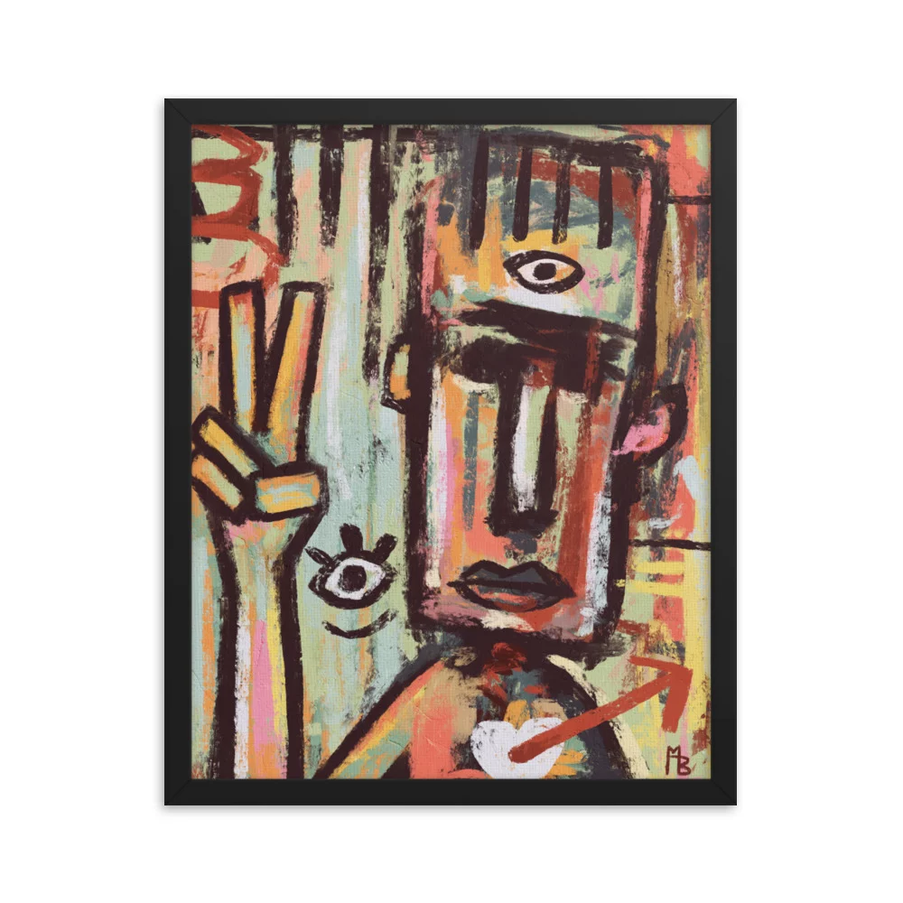 Stranger Danger Framed poster