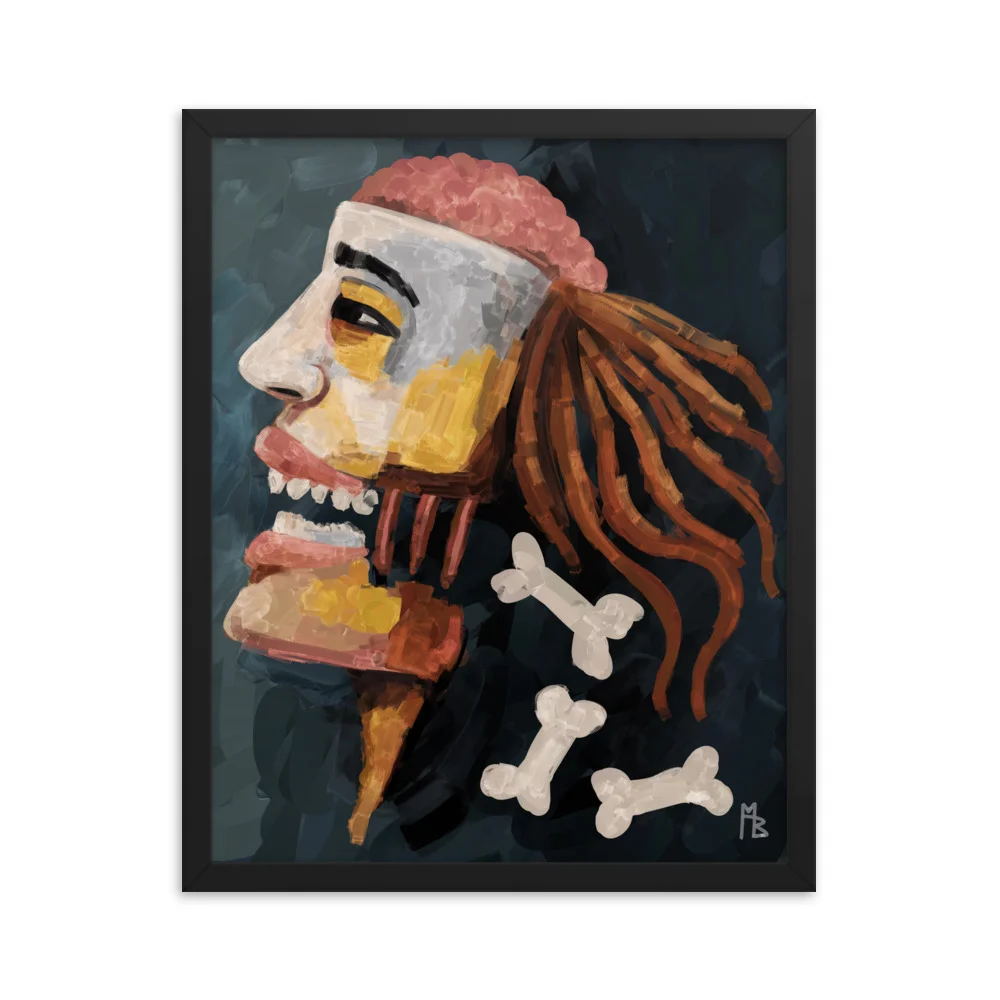The Headbone Framed poster