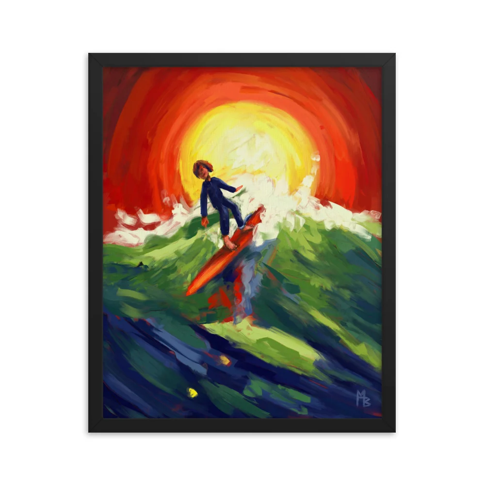 The Waves Of My Youth Framed poster