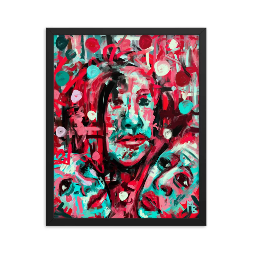 Triangle Framed poster