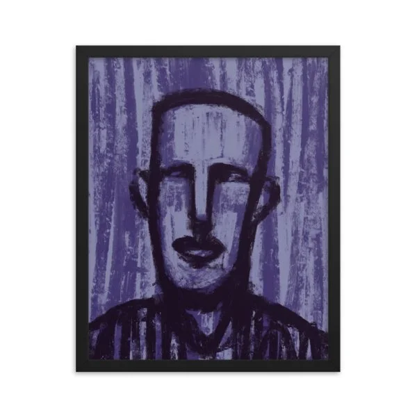 Violet Streaks Framed poster