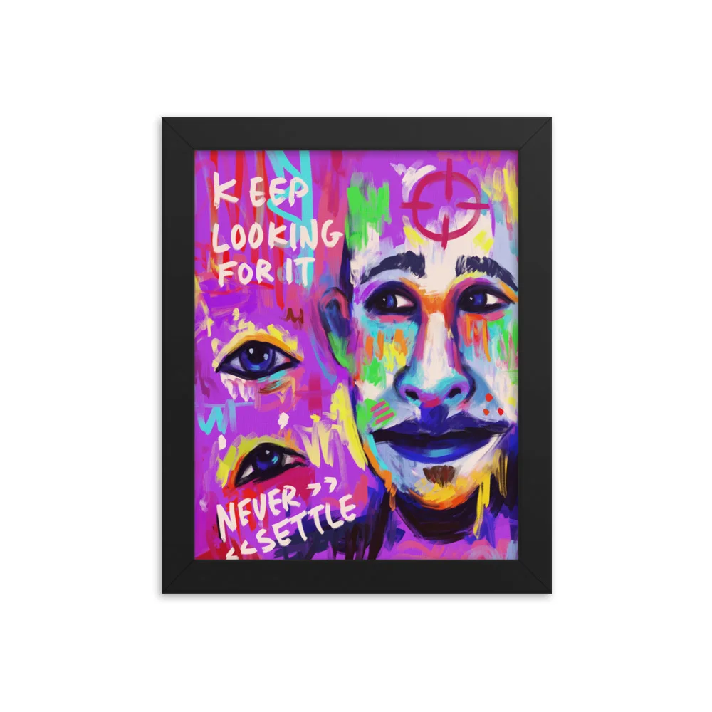 Never Settle Framed poster - Image 2