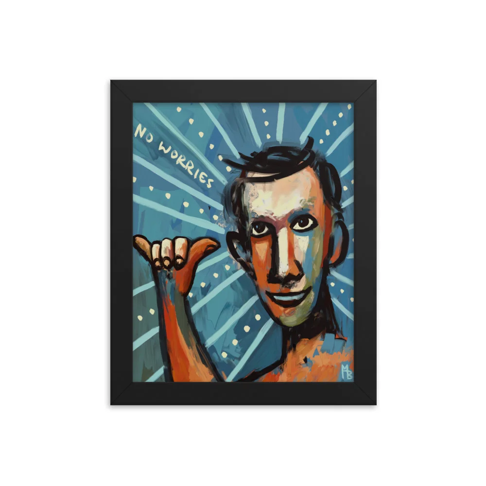 No Worries Framed poster - Image 2