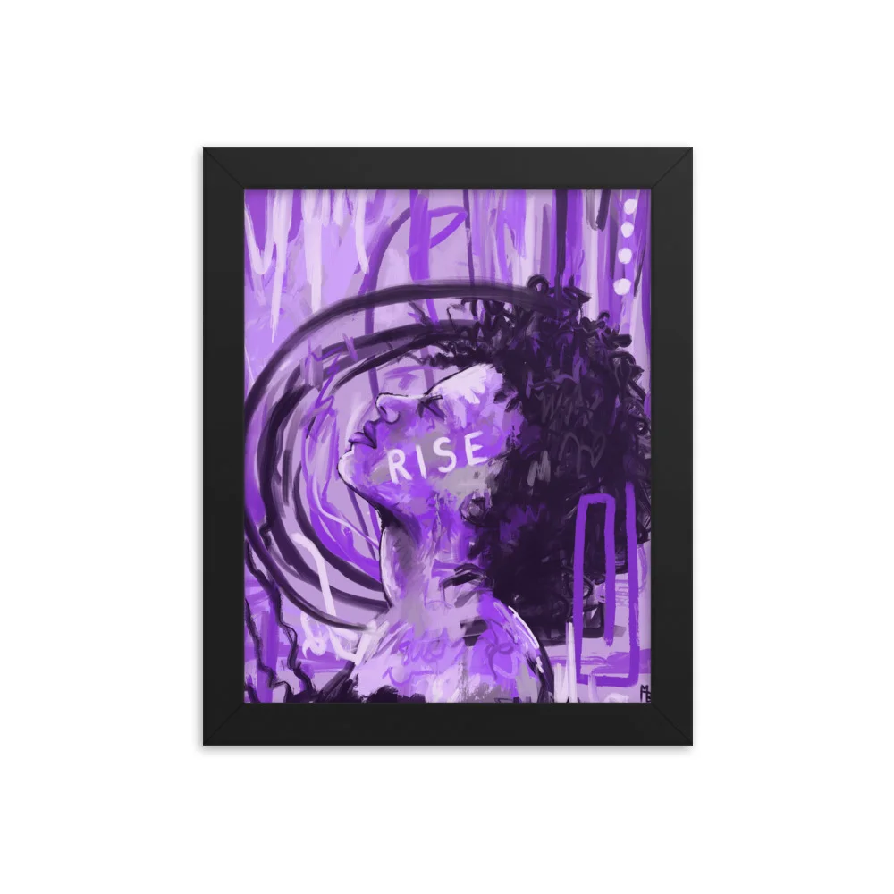 Rise Framed poster - Image 2